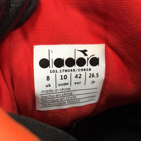 Diadora Blueshield Mythos Vigore Womens Shoes Size 10 Running Black Red Sneakers - Picture 11 of 11